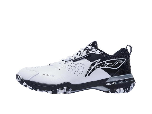 Li-Ning LiNing Blade Pro Anti Slip Wear Resistant Low Top Badminton Shoes Unisex White Black - view 2