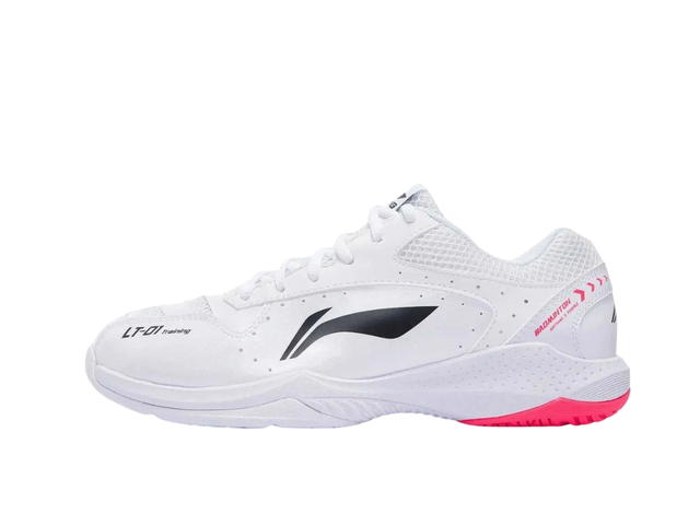 Li-Ning LiNing Thunder Series Training Anti Slip And Wear Resistant Coverage Support Low Top Badminton Shoes Unisex White - view 2