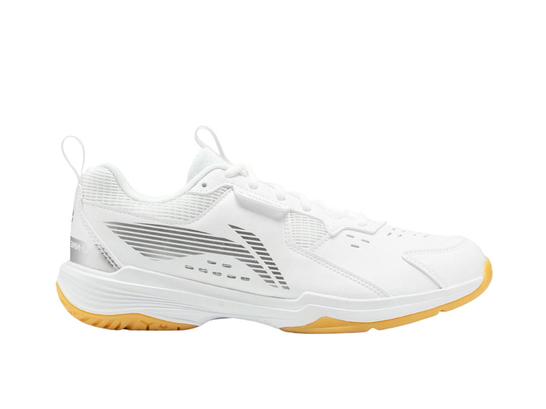 Li-Ning LiNing Ace Ⅴ Cushioned Slip Resistant Abrasion Resistant Breathable Mid Top Badminton Shoes Unisex White