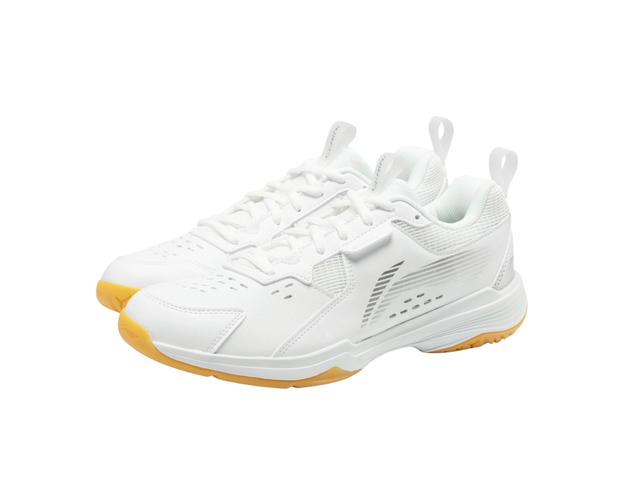 Li-Ning LiNing Ace Ⅴ Cushioned Slip Resistant Abrasion Resistant Breathable Mid Top Badminton Shoes Unisex White - view 2