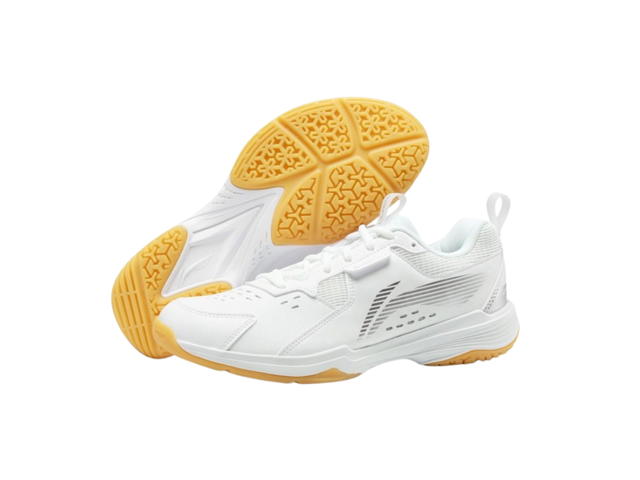 Li-Ning LiNing Ace Ⅴ Cushioned Slip Resistant Abrasion Resistant Breathable Mid Top Badminton Shoes Unisex White - view 3