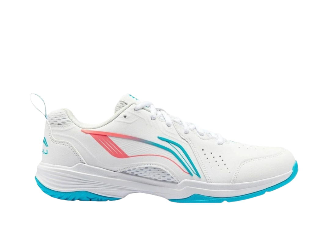 Li-Ning LiNing Falcon Anti Slip And Wear Resistant Breathable Badminton Shoes Unisex White Blue
