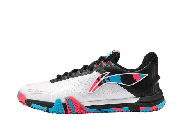 Li-Ning LINING Badminton Shoes Unisex Low Top White Black Blue Red - view 2