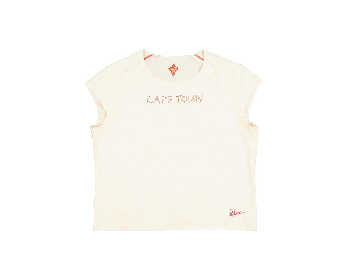 Alex Zono Alex Zono Cape Town Sky Crop Tee White