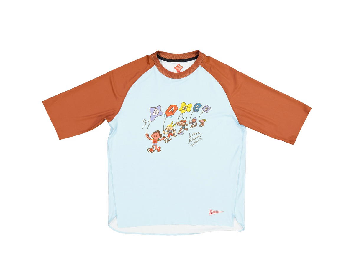 Alex Zono Alex Zono Dance like a Runner Raglan Tee Blue