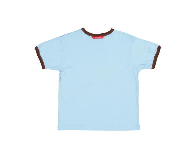 Alex Zono Alex Zono RUNNING!! Ringer Shirt in Baby Blue - view 2