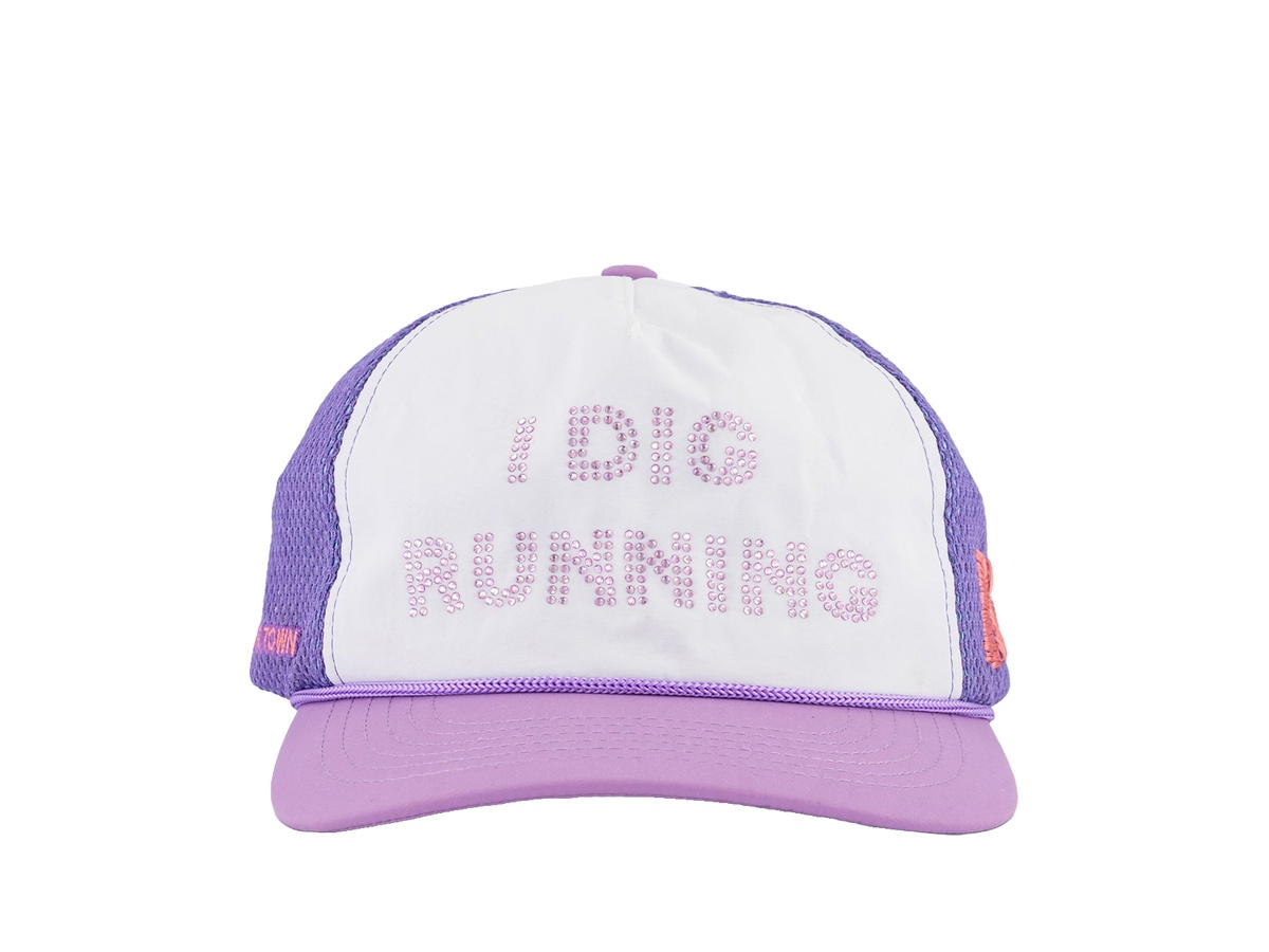 Alex Zono Alex Zono I DIG RUNNING Rinestone Trucker Purple