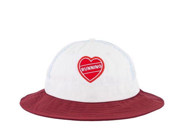 Alex Zono Alex Zono Running Heart Bucket Hat White Red - view 1