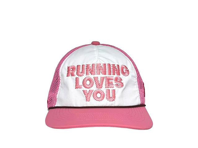 Alex Zono Alex Zono Running Loves You Trucker Hat Pink - view 1