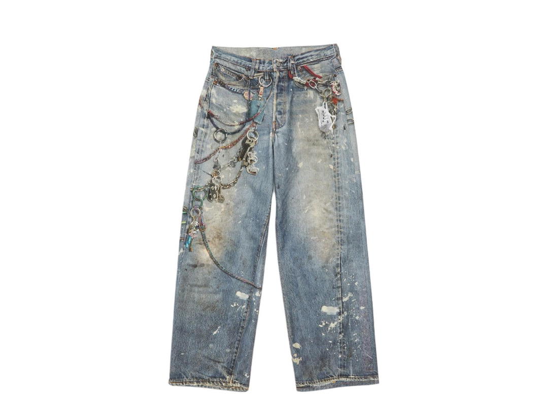 Acne Studios Acne Studios Loose Fit Trousers 1981 Baggy Leg Mid Blue