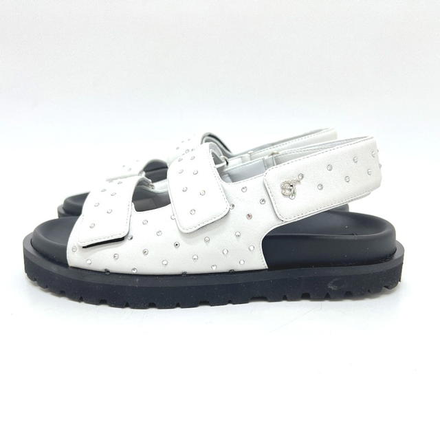 Sergio Rossi B10490MFL140400 Rhinestones belt flat shoesSandals - view 3