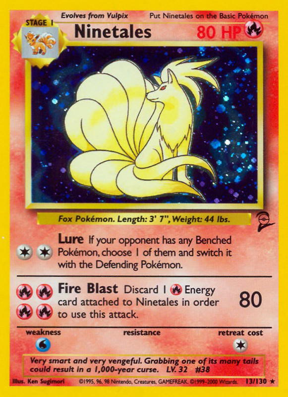 Pokemon Pokemon Ninetales H [B2 13/130] Base "Base Set 2" (EN)