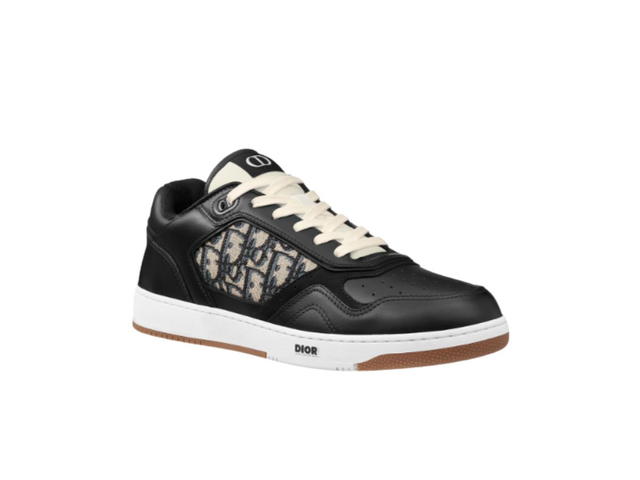 Dior Dior B27 Low-Top Sneaker Beige and Black Oblique Jacquard Black - view 2