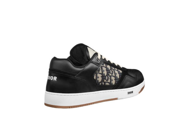 Dior Dior B27 Low-Top Sneaker Beige and Black Oblique Jacquard Black - view 3