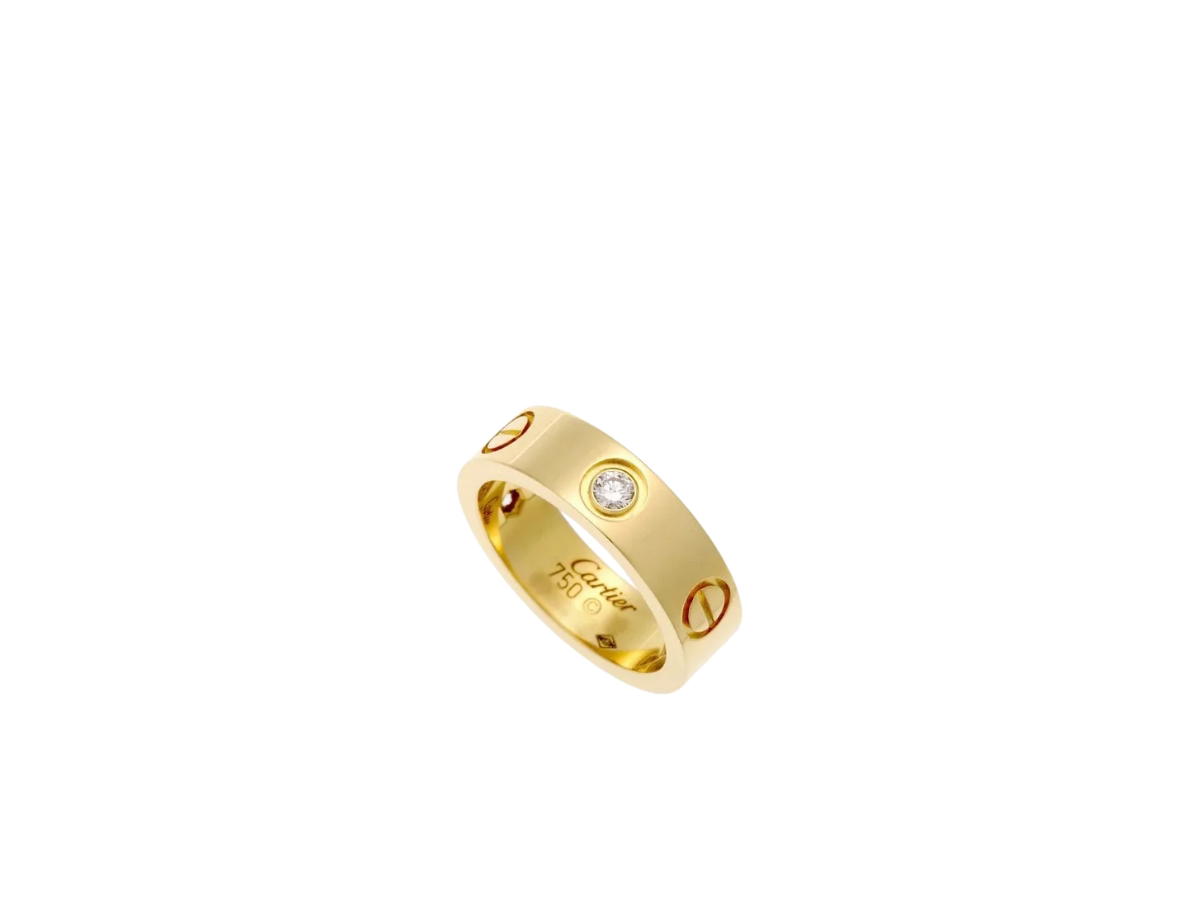 Buy Cartier Love Ring Classic Model 3 Diamonds Yellow Gold at Sasom – Authentic and Ready to Ship