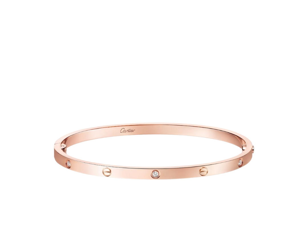 Cartier Cartier Love Bracelet (Small Model) 6 Diamonds Rose Gold