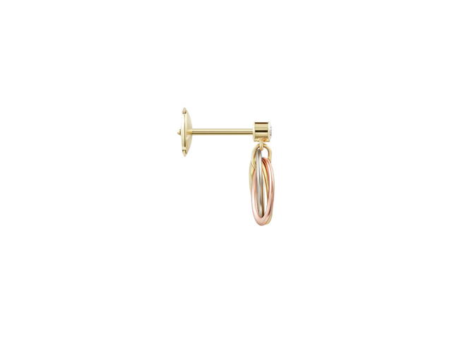 Cartier Cartier Trinity Earrings Brilliant-Cut Diamonds White Gold Rose Gold Yellow Gold - view 4