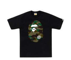 Buy Bape 1st Camo Big Ape Head Tee Black Green at Sasom – Authentic and Ready to Ship