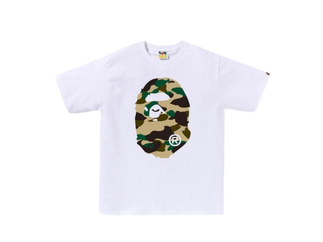 Bape Bape 1st Camo Big Ape Head Tee White