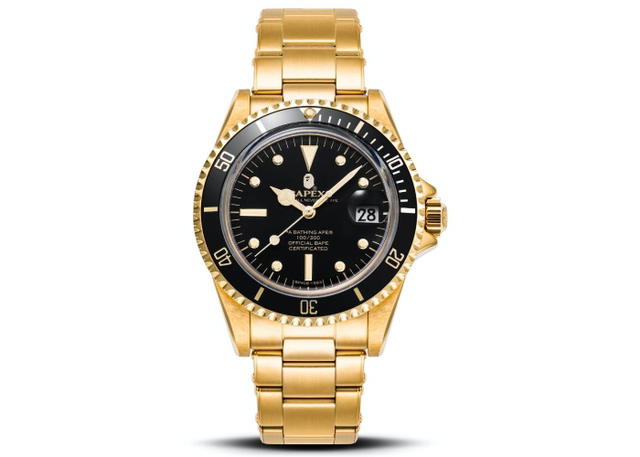 Bape Bape Type 1 Bapex Watch Gold Black - view 1