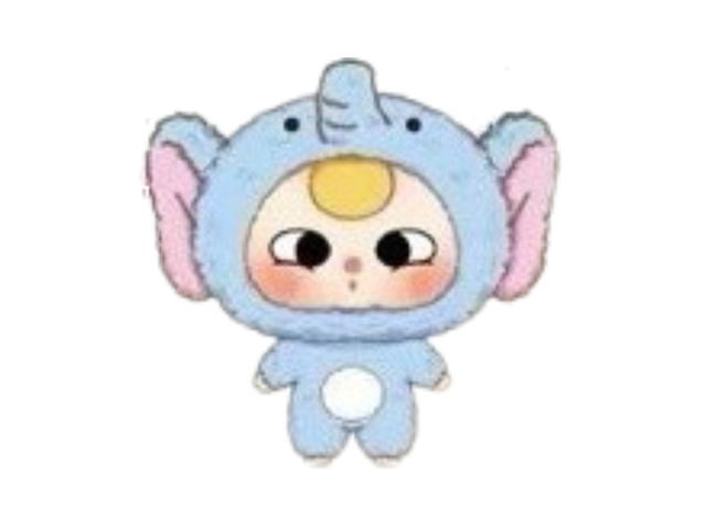 Baby Three (เช็คการ์ด) Baby Elephant (Baby Three Big Head Baby Zipper) - view 1