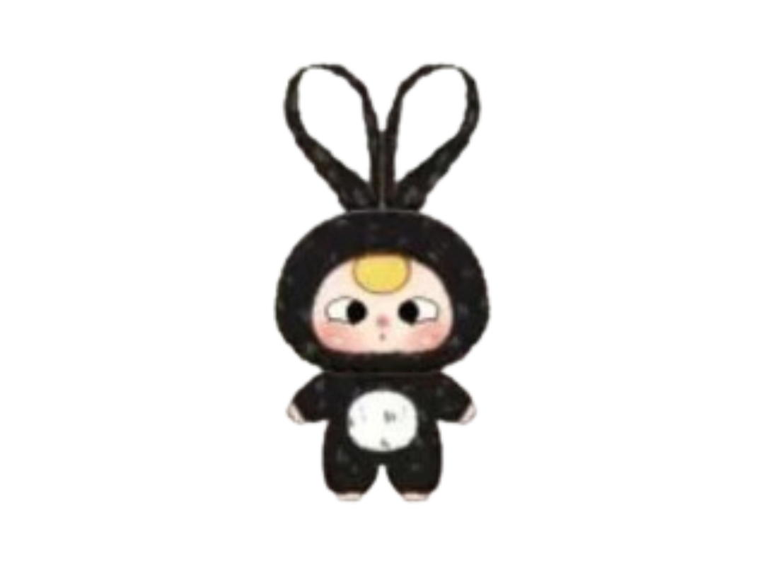 Baby Three (เช็คการ์ด) Baby Three Black Macaron Rabbit Series Plush Blind Box