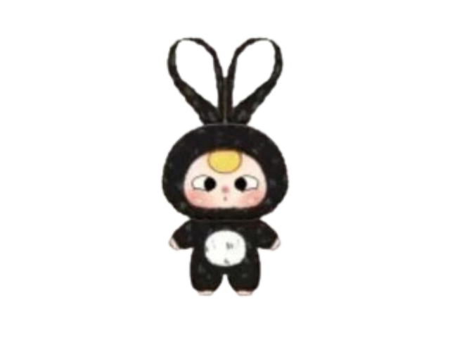 Baby Three (เช็คการ์ด) Baby Three Black Macaron Rabbit Series Plush Blind Box - view 1