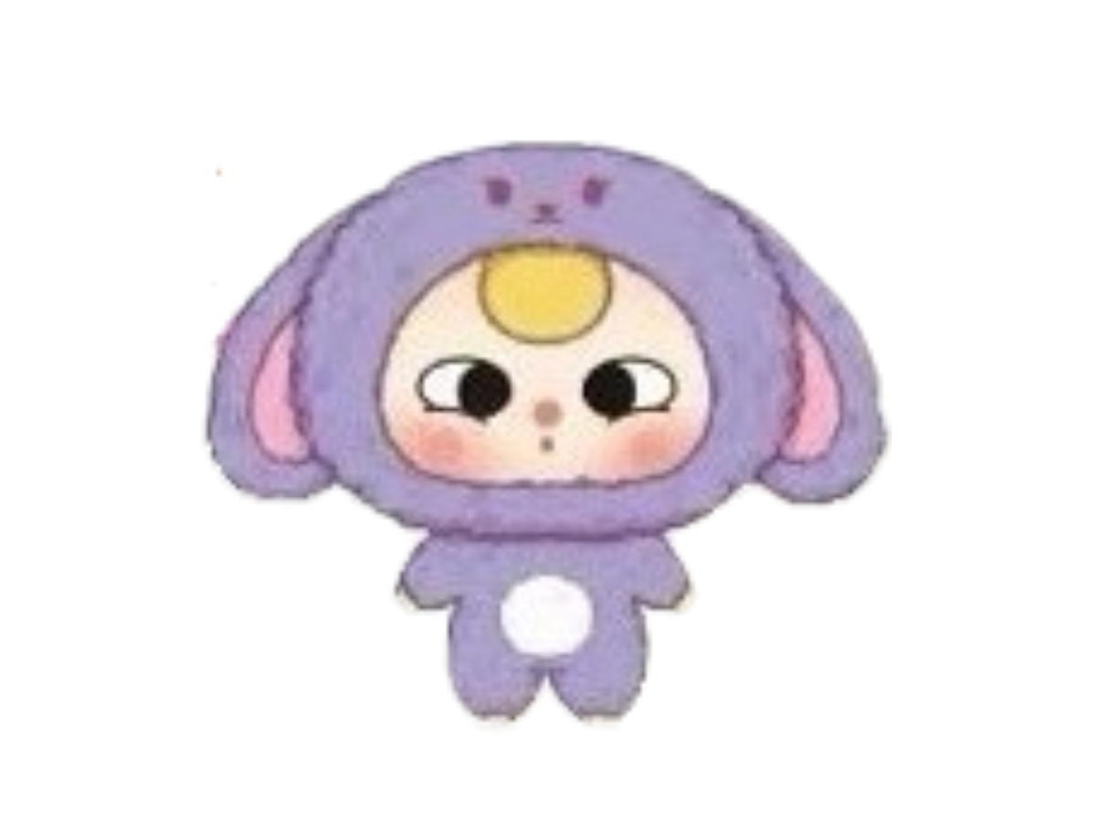 Baby Three (เช็คการ์ด) Baby Three Bunny (Baby Three Big Head Baby Zipper)