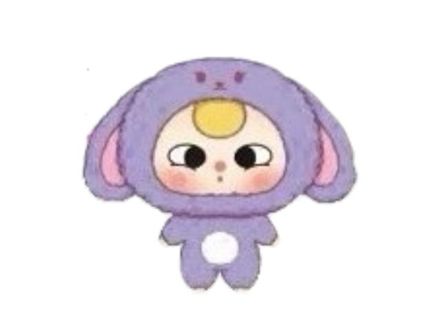 Baby Three (เช็คการ์ด) Baby Three Bunny (Baby Three Big Head Baby Zipper) - view 1