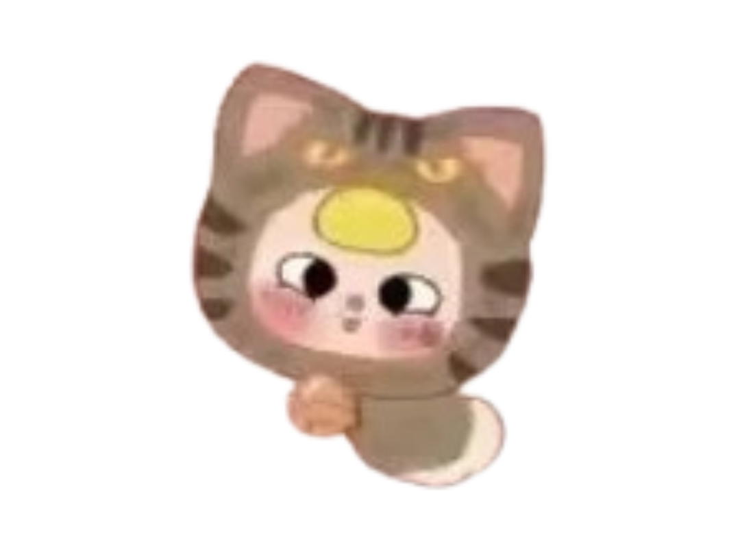 Baby Three (เช็คการ์ด) Baby Three Civet Cat (Baby Three Fortune Cat Zipper Bag Series Plush Dolls)