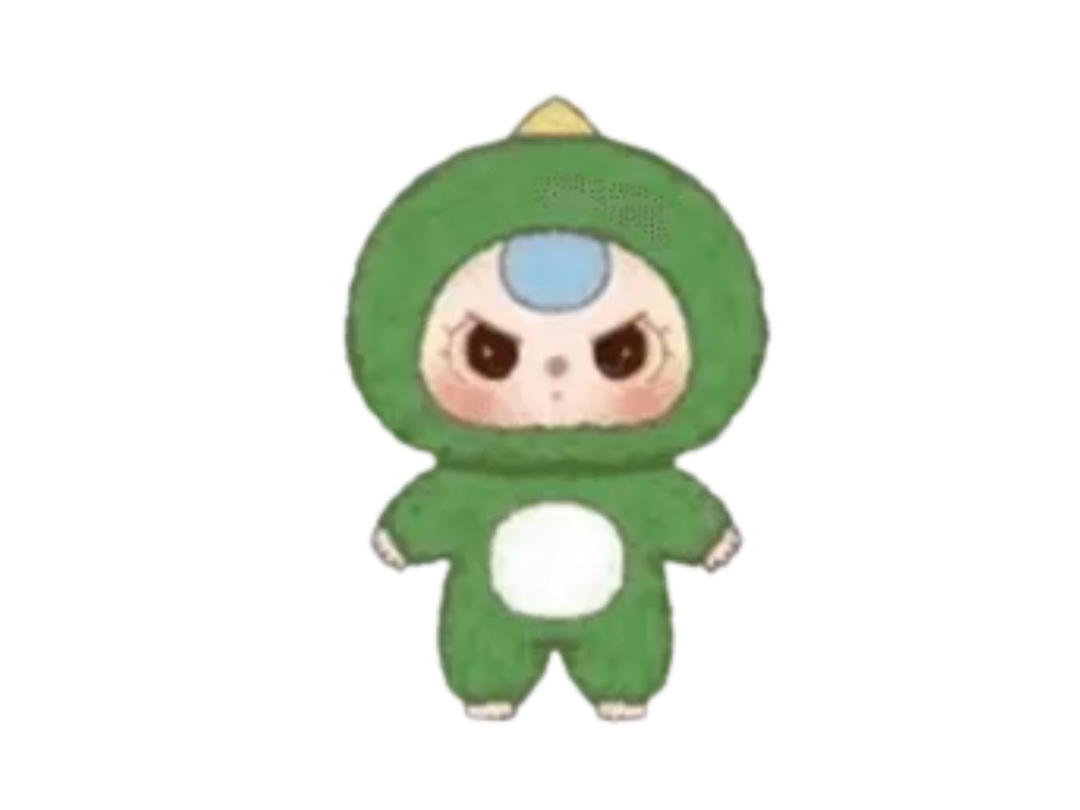 Baby Three (เช็คการ์ด) Baby Three Green Dinosaur (Big Baby Plush Animal Series 400%)