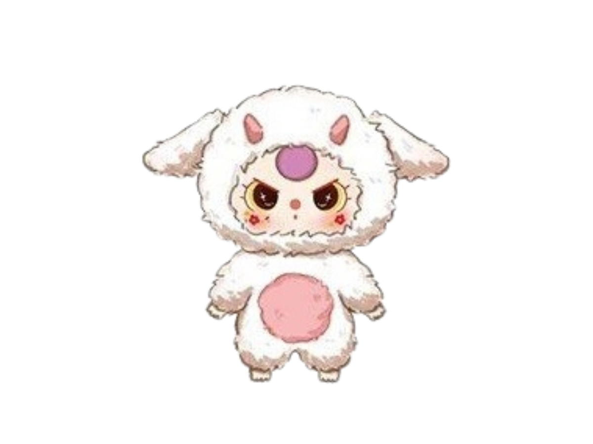 Baby Three (เช็คการ์ด) Baby Three Lamb (Third-Generation Animal Party Series Big Cute Plush Toy Doll)