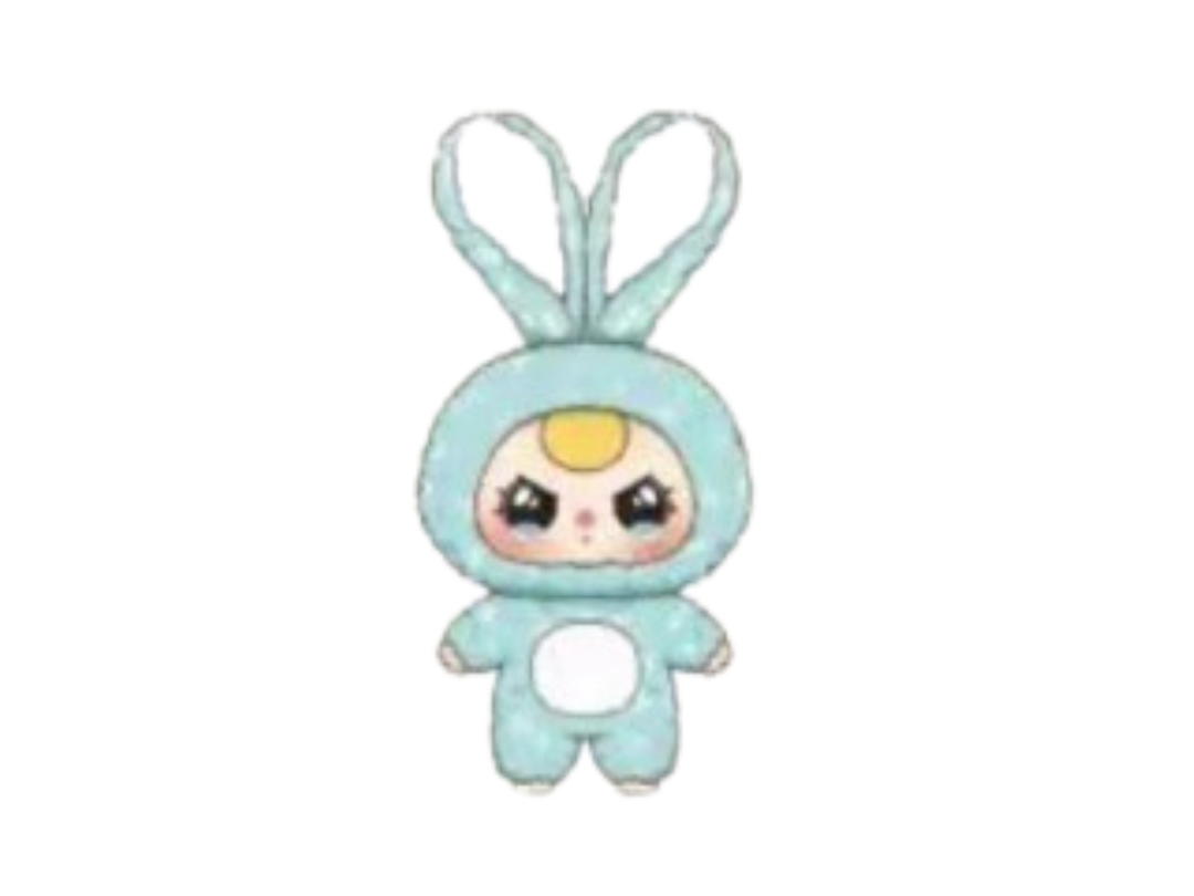 Baby Three (เช็คการ์ด) Baby Three Light Blue Macaron Rabbit Series Plush Blind Box