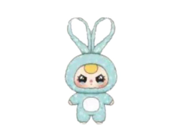 Baby Three (เช็คการ์ด) Baby Three Light Blue Macaron Rabbit Series Plush Blind Box - view 1