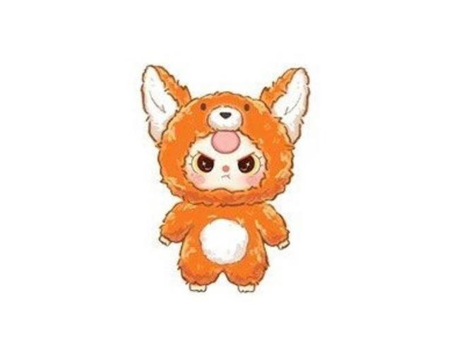 Baby Three (เช็คการ์ด) Baby Three Little Fox (Third-Generation Animal Party Series Big Cute Plush Toy Doll) - view 1
