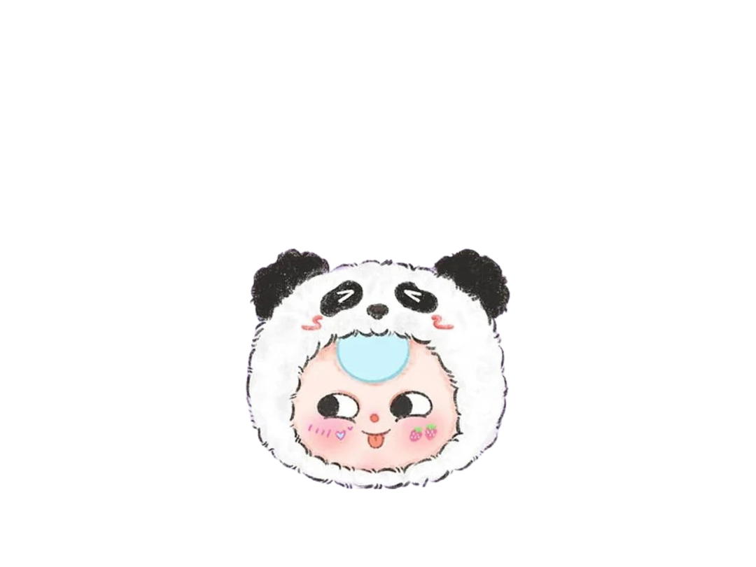 Baby Three (เช็คการ์ด) Baby Three Panda (Take Me Out Zipper Bag Series Plush)