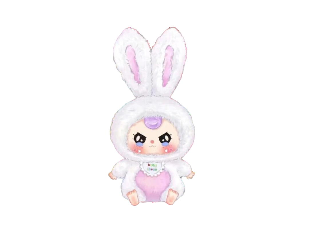 Baby Three (เช็คการ์ด) Baby Three Pearl (Lily Rabbit Little Town Series Plush Blind Box)