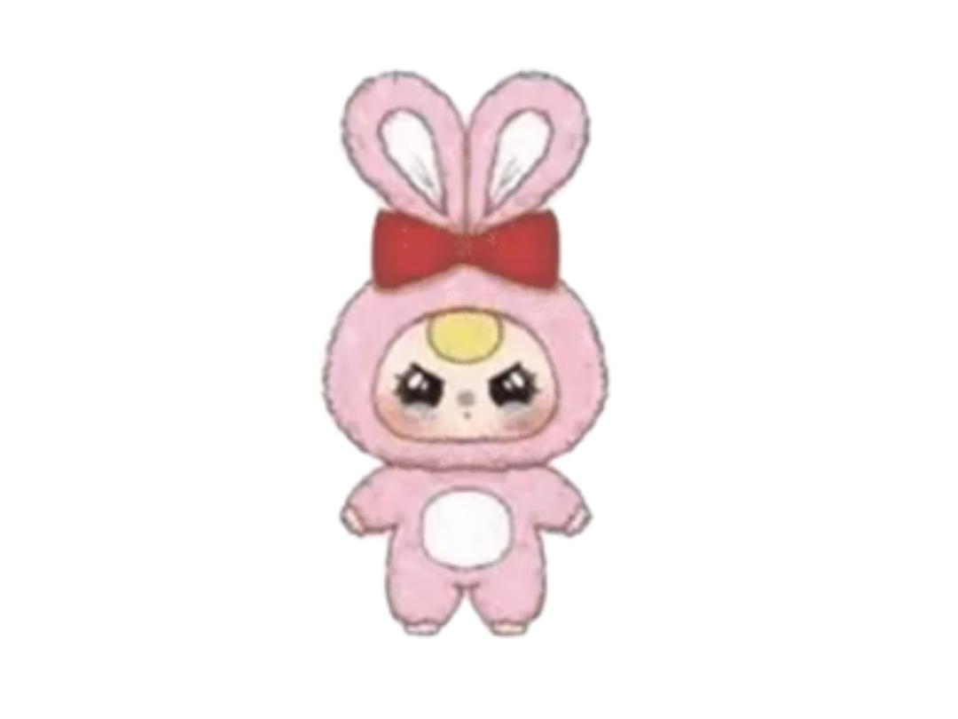 Baby Three (เช็คการ์ด) Baby Three Pink Rabbit (Big Baby Plush Animal Series 400%)