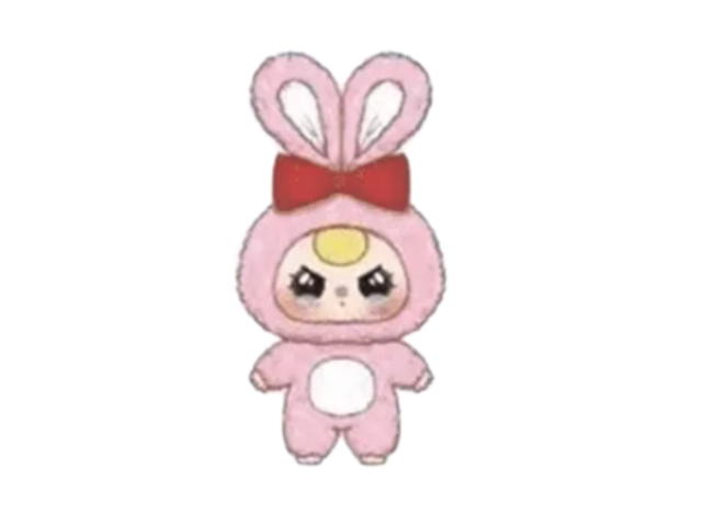 Baby Three (เช็คการ์ด) Baby Three Pink Rabbit (Big Baby Plush Animal Series 400%) - view 1