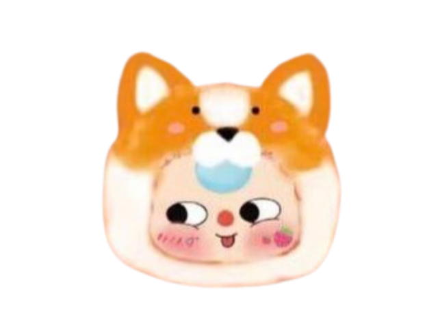 Baby Three (เช็คการ์ด) Baby Three Second-Generation Animal Party Series Plush Toy Doll Dog - view 1