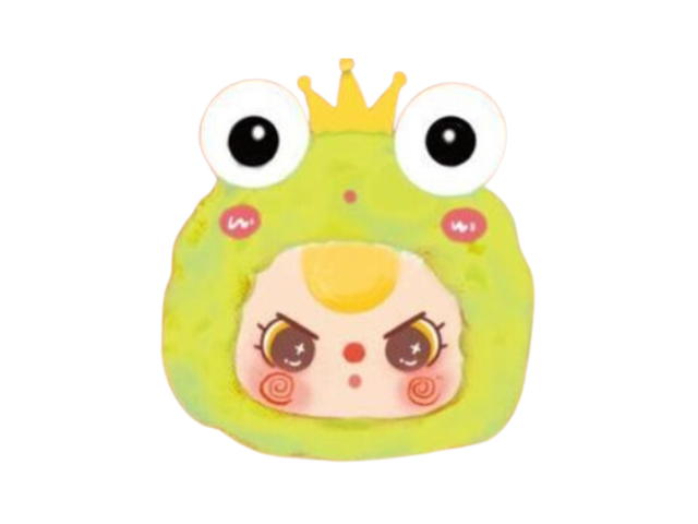 Baby Three (เช็คการ์ด) Baby Three Second-Generation Animal Party Series Plush Toy Doll Special Color Frog - view 1