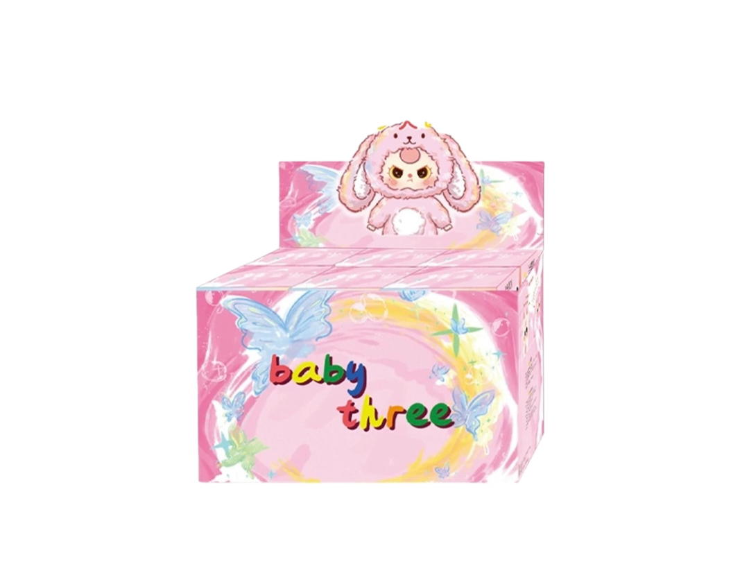 Baby Three Baby Three Third-Generation Animal Party Series Big Cute Plush Toy Doll Whole Set