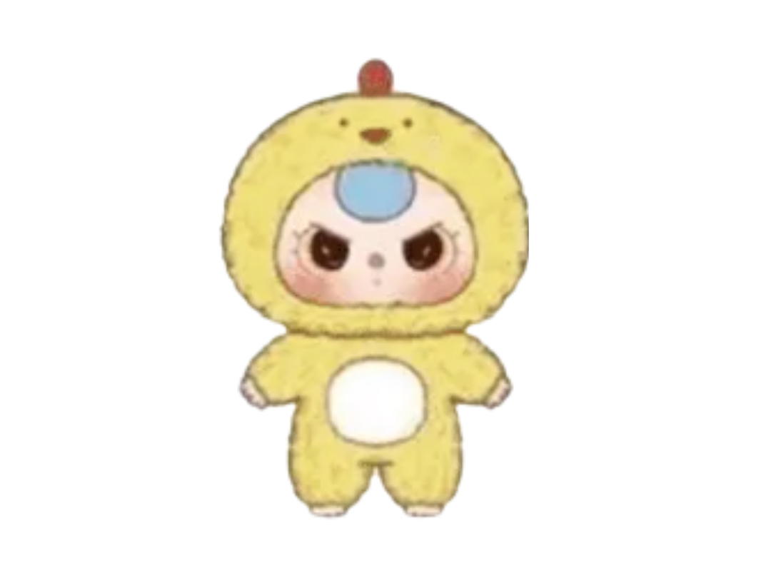 Baby Three (เช็คการ์ด) Baby Three Yellow Chicken (Big Baby Plush Animal Series 400%)