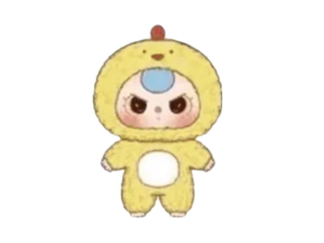 Baby Three (เช็คการ์ด) Baby Three Yellow Chicken (Big Baby Plush Animal Series 400%) - view 1