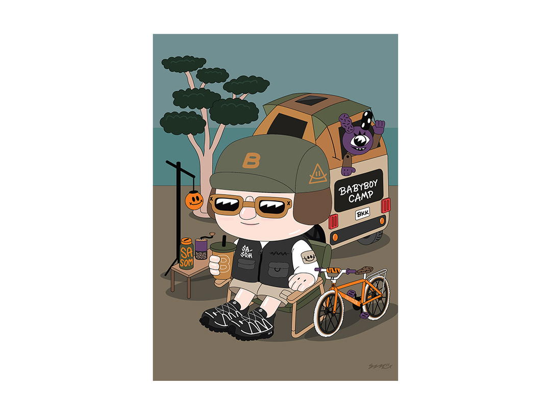 SNM SNMxSASOM SASOMBABYBOY CAMP Art Prints with Artist Stamped Signature (42 x 59.4 cm)