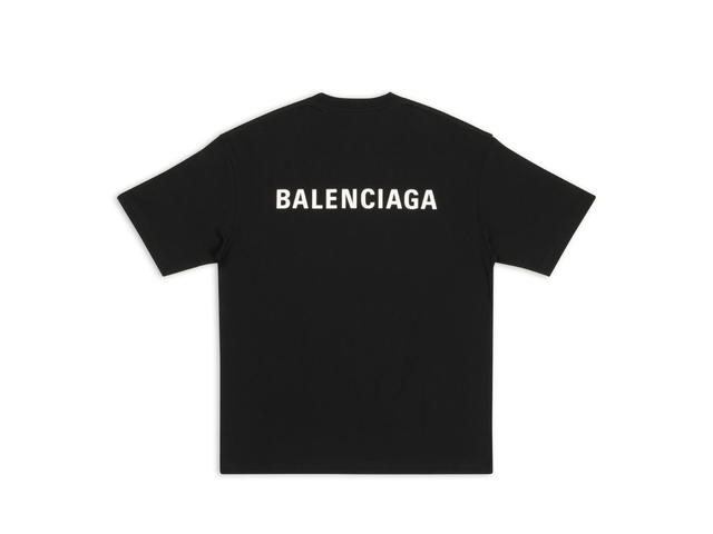Balenciaga Balenciaga Logo T-Shirt Medium Fit Black - view 2