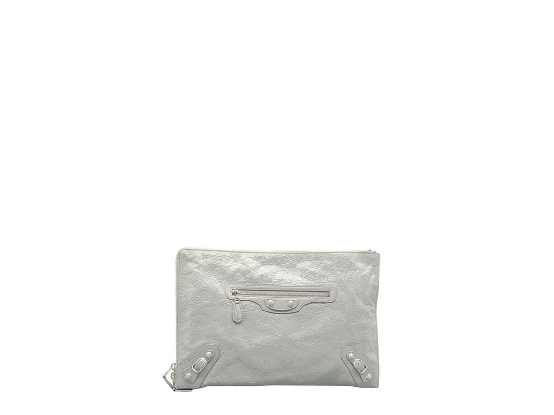 Balenciaga Balenciaga Giant City Clutch Bag Gray