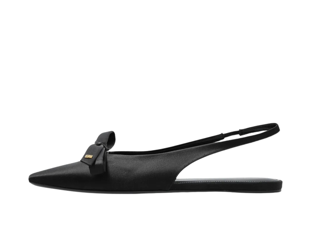 Balenciaga Balenciaga Bow Slingback Flat Pumps Black - view 2