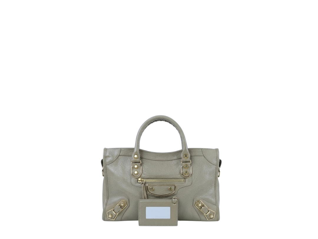 Balenciaga Balenciaga City Metallic Edge Beige