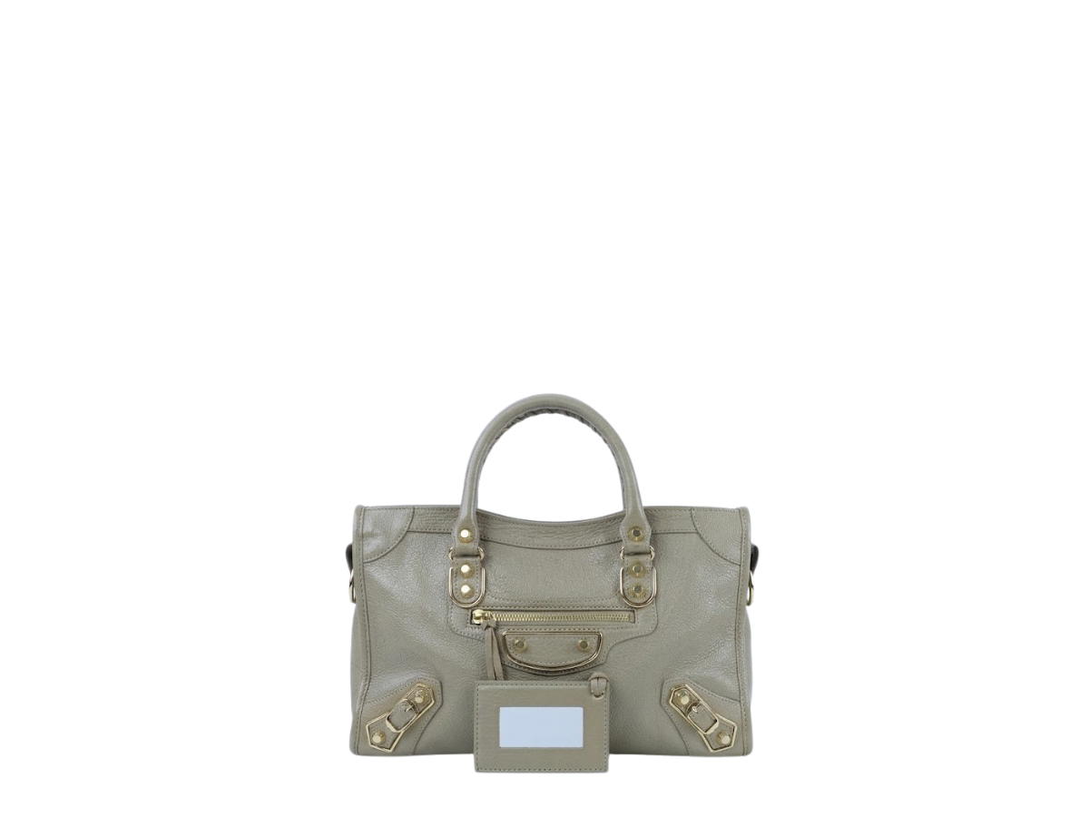 Balenciaga Balenciaga City Metallic Edge Beige